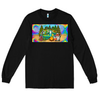 Black hippie soul license plate Long Sleeve Tee - BarkalooDesign