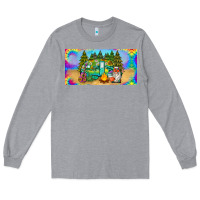 Heather Grey hippie soul license plate Long Sleeve Tee - BarkalooDesign