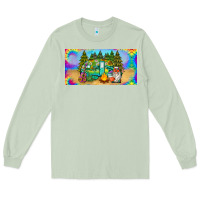 Matcha hippie soul license plate Long Sleeve Tee - BarkalooDesign