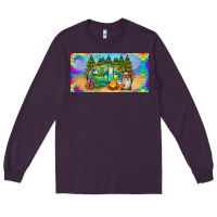 Plum hippie soul license plate Long Sleeve Tee - BarkalooDesign