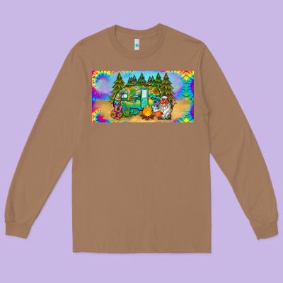 Hippie Soul License Plate Long Sleeve Tee Designed By Barkaloodesign