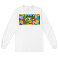 White hippie soul license plate Long Sleeve Tee - BarkalooDesign