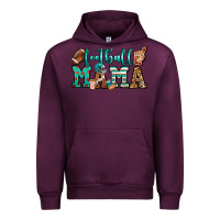 Mauve Wine American football mama Urban Hoodie - Jasminsmagicworld