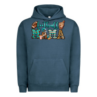 Pigment Midnight Navy American football mama Urban Hoodie - Jasminsmagicworld