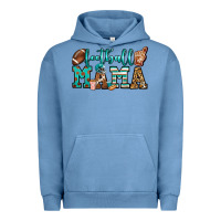 Pigment Pebble Blue American football mama Urban Hoodie - Jasminsmagicworld