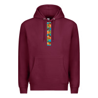 Burgundy fall pumkin Premium Hoodie - BundleAndBundleShop