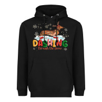 Black dachshund through the snow Heavyweight Hoodie - MaliasSmallBusiness