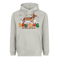 Moon Dust dachshund through the snow Heavyweight Hoodie - MaliasSmallBusiness