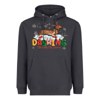 Smoke dachshund through the snow Heavyweight Hoodie - MaliasSmallBusiness