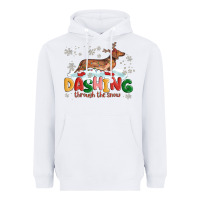 Dachshund Through The Snow Heavyweight Hoodie | Teevron
