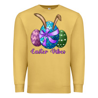 Antique Gold easter bunny ear eggs easter vibes Premium Sweatshirt - RanaPortraitStore