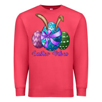 Cardinal easter bunny ear eggs easter vibes Premium Sweatshirt - RanaPortraitStore