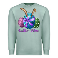 Seafoam easter bunny ear eggs easter vibes Premium Sweatshirt - RanaPortraitStore