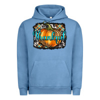 Pigment Pebble Blue Thankful Pumpkin Urban Hoodie - Artiststas