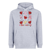 Heather Grey howdy valentine copy Heavyweight Hoodie - MaliasSmallBusiness