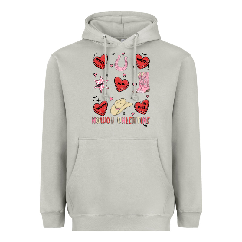 Howdy Valentine Copy Heavyweight Hoodie by MaliasSmallBusiness | Teevron