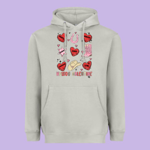 Howdy Valentine Copy Heavyweight Hoodie Designed By Maliassmallbusiness