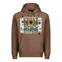 Chestnut god gifted me two titles mom and grandma and i rock them both Premium Hoodie - JahusDesignShop