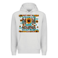Dove Grey god gifted me two titles mom and grandma and i rock them both Premium Hoodie - JahusDesignShop