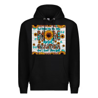 Black god gifted me two titles mom and grandma and i rock them both Premium Hoodie - JahusDesignShop