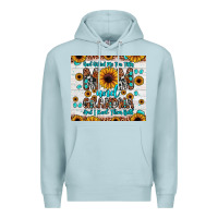 Blue Mist god gifted me two titles mom and grandma and i rock them both Premium Hoodie - JahusDesignShop
