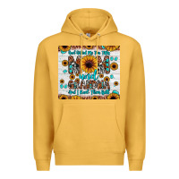 Mustard god gifted me two titles mom and grandma and i rock them both Premium Hoodie - JahusDesignShop
