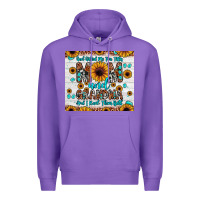 Purple god gifted me two titles mom and grandma and i rock them both Premium Hoodie - JahusDesignShop