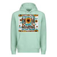 Seafoam god gifted me two titles mom and grandma and i rock them both Premium Hoodie - JahusDesignShop