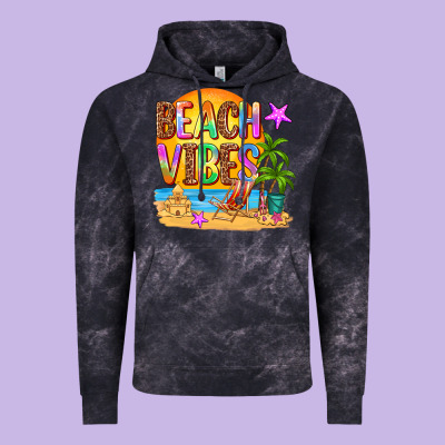 Beach Vibes Vintage Hoodie Designed By Adodesignshop