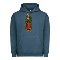 Pigment Midnight Navy christmas our lady of guadalupe Urban Hoodie - JahusDesignShop