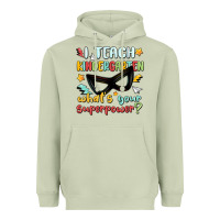 Matcha i teach kindergarten whats your superpower Heavyweight Hoodie - MaliasSmallBusiness