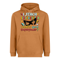 Meerkat i teach kindergarten whats your superpower Heavyweight Hoodie - MaliasSmallBusiness