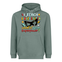 Sage i teach kindergarten whats your superpower Heavyweight Hoodie - MaliasSmallBusiness