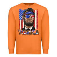 Carrot merica with lincoln Premium Sweatshirt - texasbilliewilder