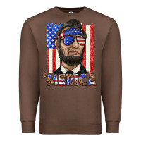 Chestnut merica with lincoln Premium Sweatshirt - texasbilliewilder