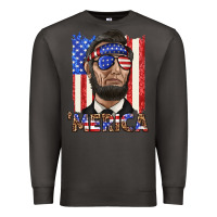 Smoke merica with lincoln Premium Sweatshirt - texasbilliewilder