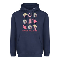 Navy howdy valentine Heavyweight Hoodie - MaliasSmallBusiness