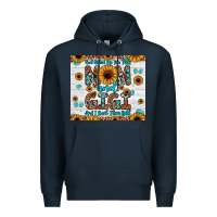 Navy god gifted me two titles mom and gigi and i rock them both Premium Hoodie - JahusDesignShop