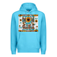 Ocean Blue god gifted me two titles mom and gigi and i rock them both Premium Hoodie - JahusDesignShop
