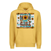 Antique Gold god gifted me two titles mom and gigi and i rock them both Premium Hoodie - JahusDesignShop