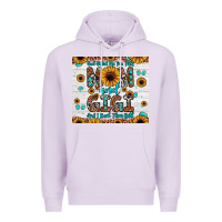 Lilac god gifted me two titles mom and gigi and i rock them both Premium Hoodie - JahusDesignShop