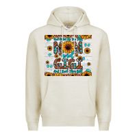 Oatmeal Heather god gifted me two titles mom and gigi and i rock them both Premium Hoodie - JahusDesignShop
