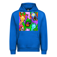 Cobalt halloween jar with ghost seamless pattern Urban Hoodie - BundleAndBundleShop