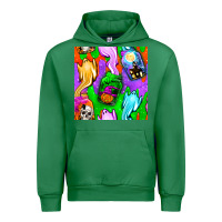 Emerald halloween jar with ghost seamless pattern Urban Hoodie - BundleAndBundleShop