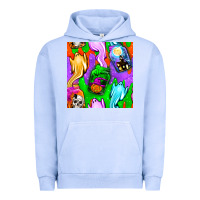 Pigment Grape Ice halloween jar with ghost seamless pattern Urban Hoodie - BundleAndBundleShop