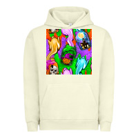 Pigment Pistachio halloween jar with ghost seamless pattern Urban Hoodie - BundleAndBundleShop