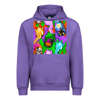 Tulip halloween jar with ghost seamless pattern Urban Hoodie - BundleAndBundleShop