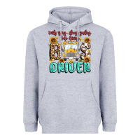 Heather Grey early rising always smiling safe driving bus drive Heavyweight Hoodie - MaliasSmallBusiness