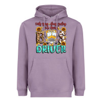 Lavender early rising always smiling safe driving bus drive Heavyweight Hoodie - MaliasSmallBusiness