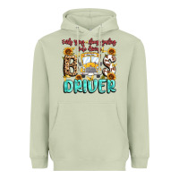 Matcha early rising always smiling safe driving bus drive Heavyweight Hoodie - MaliasSmallBusiness